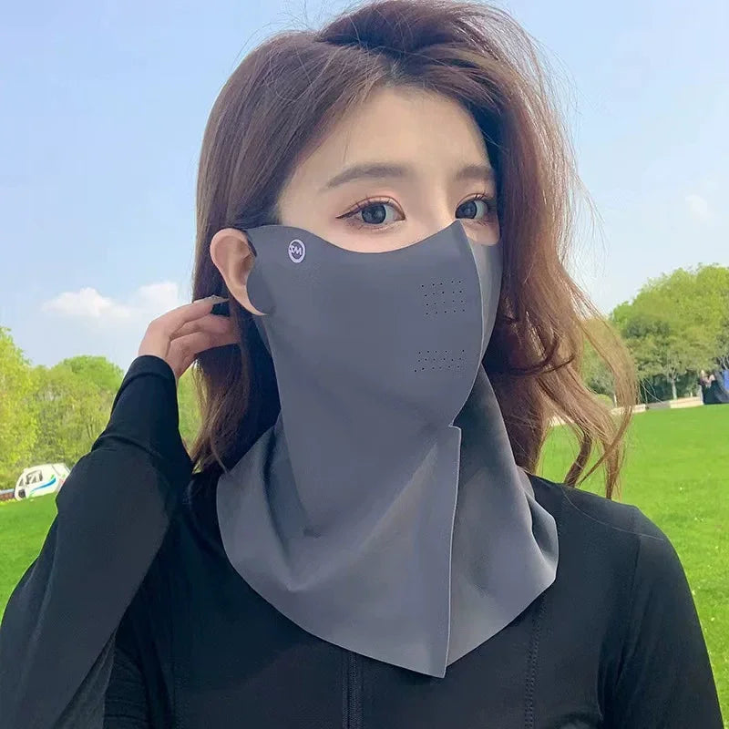 UPF50+ New Sun Protection Face Mask Breathable Moisturizing Sunscreen Mask Spring Summer Fashion Protection UV Protection Women