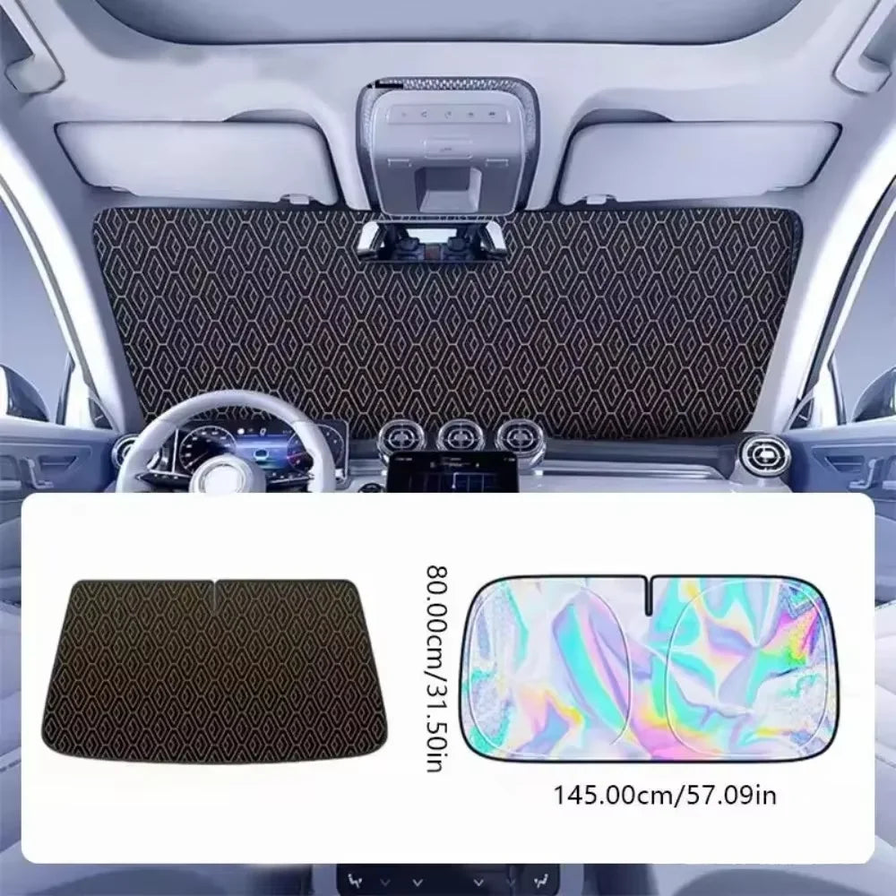 5-Layer Sun Shade – Foldable UV-Reflective Front Window Cover
