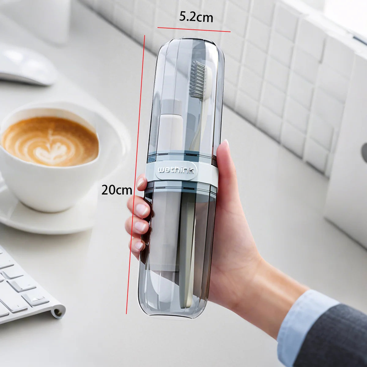 Portable Travel Toothbrush & Toothpaste Storage Case