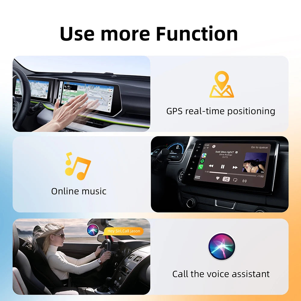 2-in-1 Wireless CarPlay & Android Auto Adapter Dongle