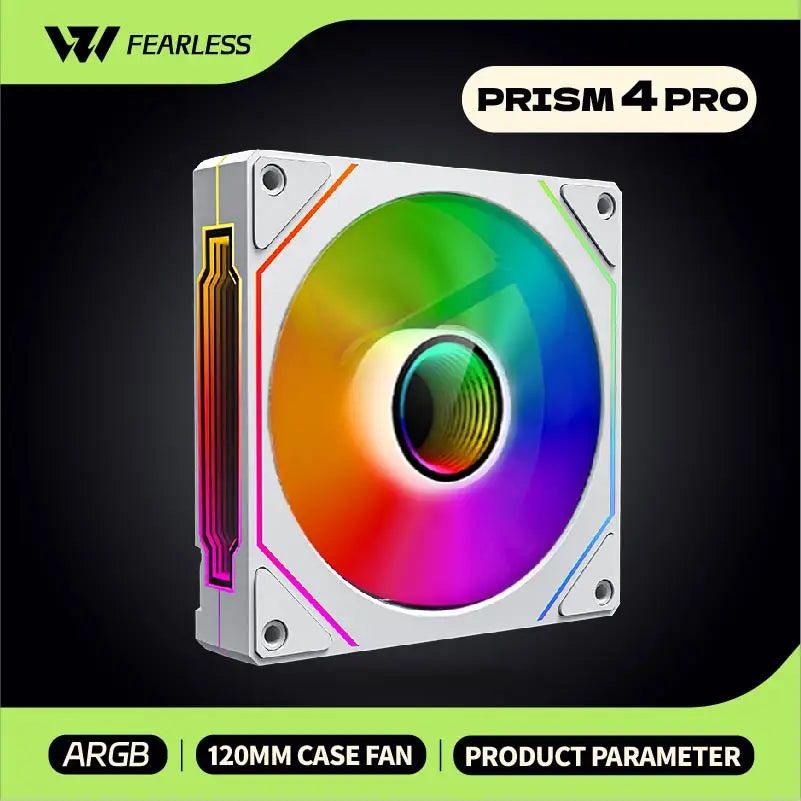 Computer Chassis Fan 120mm 5V 3PIN ARGB 4 Pin PWM Quiet Cooling Fan 12V Large Air Volume 45.2CFM/600-1500RPM