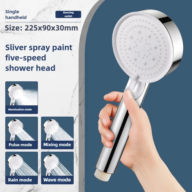 5-Mode Water-Saving Handheld Shower Head Set