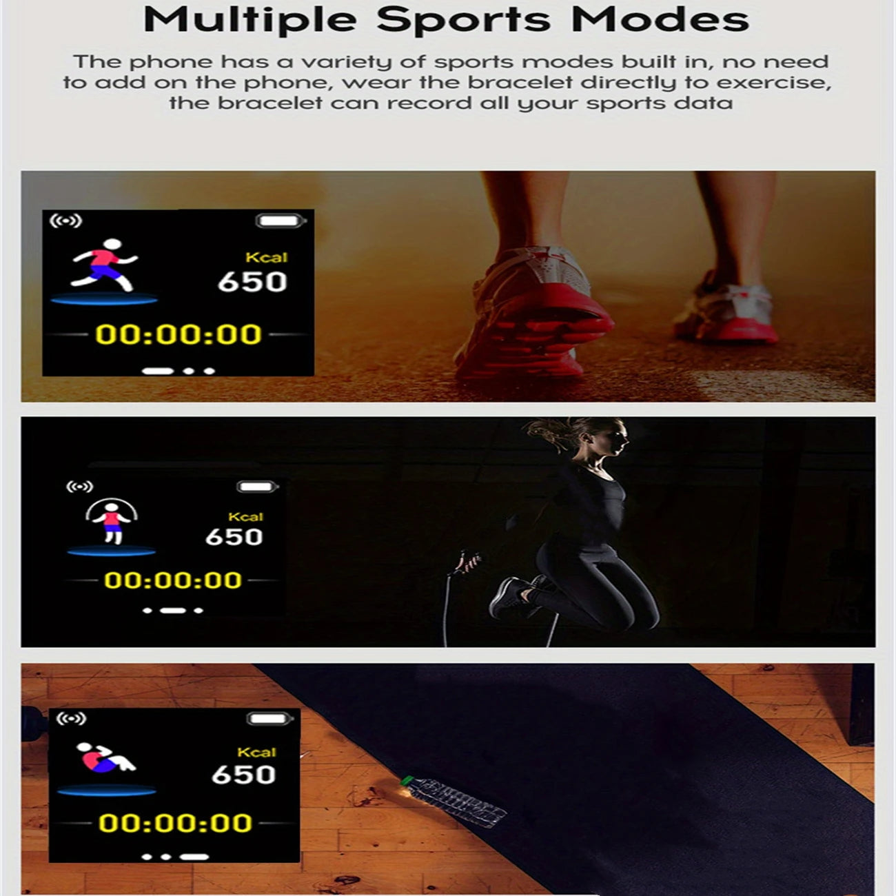 Bluetooth Smart Watch with Fitness & Sleep Tracker