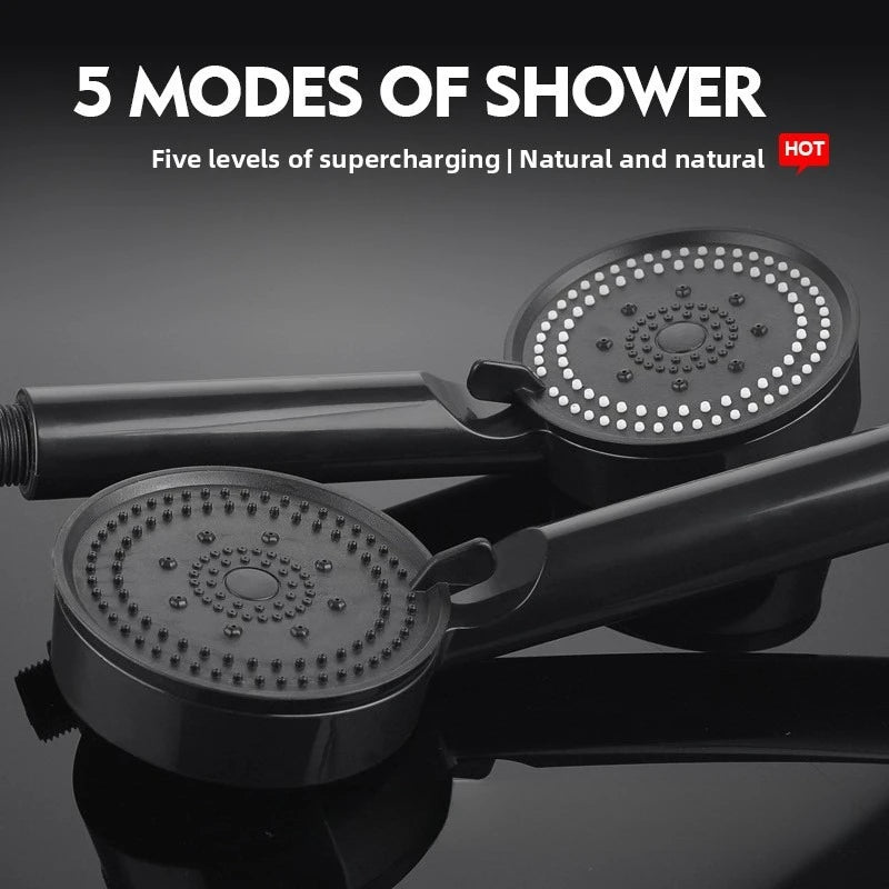5-Mode Water-Saving Handheld Shower Head Set