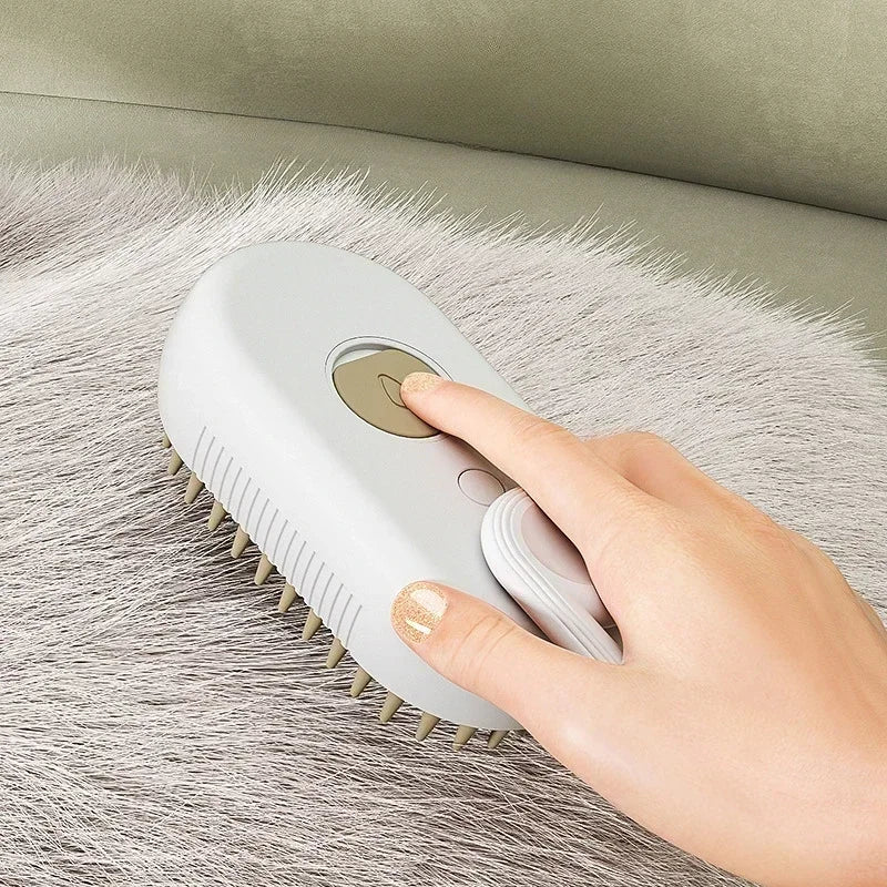 3-in-1 Pet Steamy Grooming & Massaging Brush
