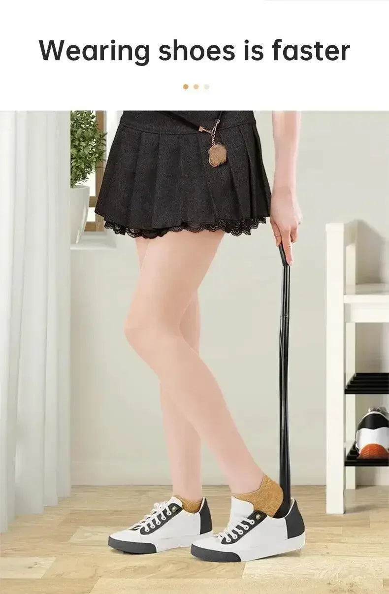 1pc Extra Long Flexible Plastic Shoe Horns Not Require Bending Durable Shoe Spoons For Pregnant Women Wearing Shoe Assistants