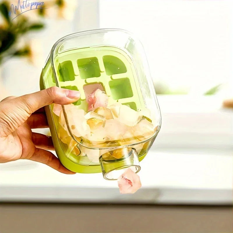 Ice Cube Mold Tray Press Ice Bottle Cup Kettle with Straw Whiskey Ice Cream Water Bottle
