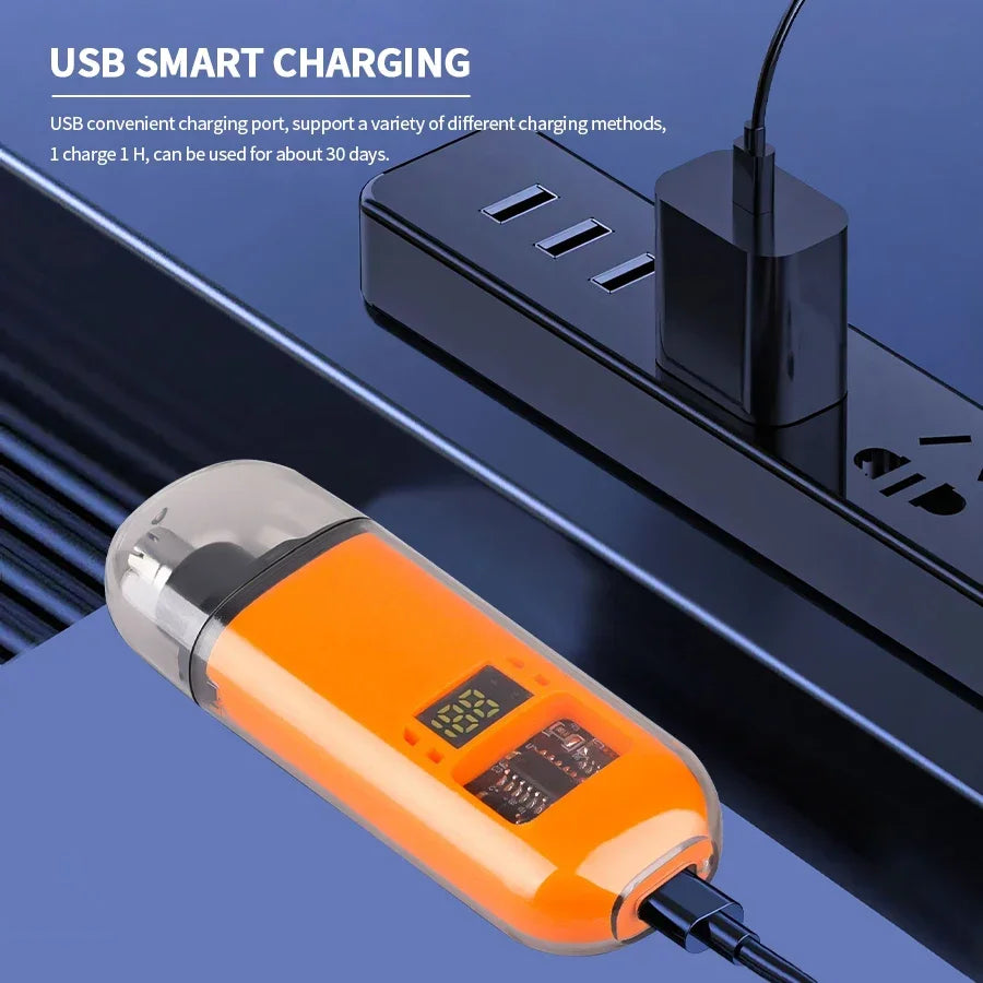 2 In 1 Electric Portable Ear And Nose Hair Trimmer Clipper 2024 Professional Painless Portable Eyebrow For Men