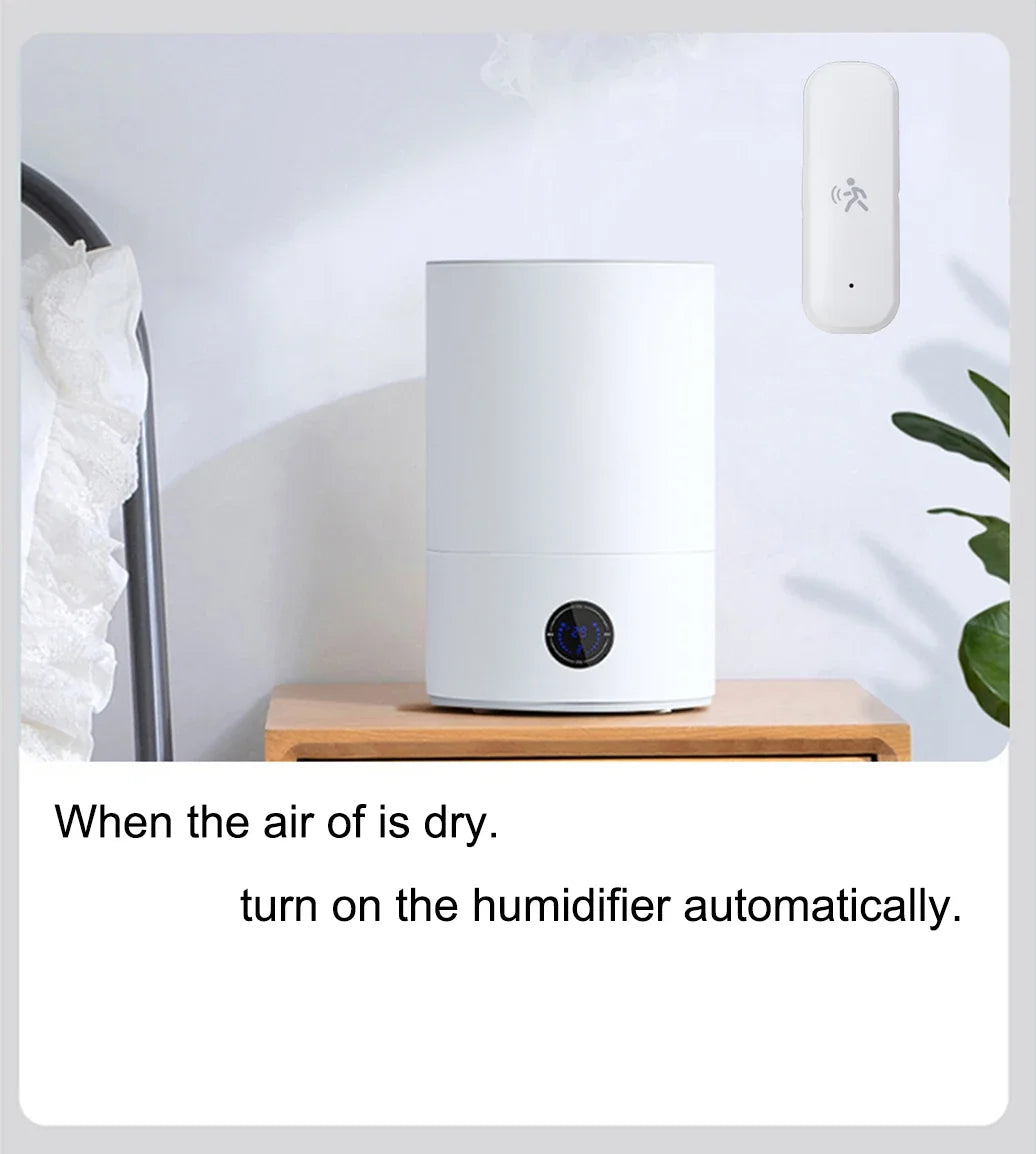 10G MmWave Radar Motion Sensor Human Detector with Illuminance Temperature Humidity Sensor Support Tuya Zigbee2MQTT