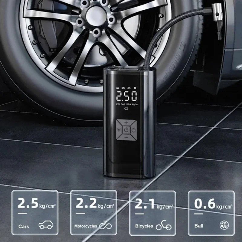150PSI Portable Wireless Electric Tire Inflator & Pump