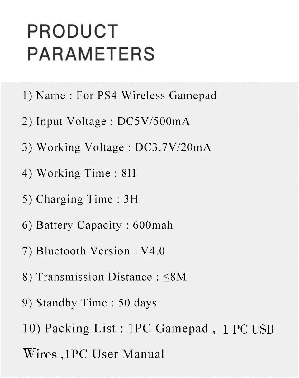 P48 Wireless Gamepad with Six Axis Gyroscope Game Controller For PS4 PS3 Console Wins 7 8 10 Dual Vibration PC Joystick