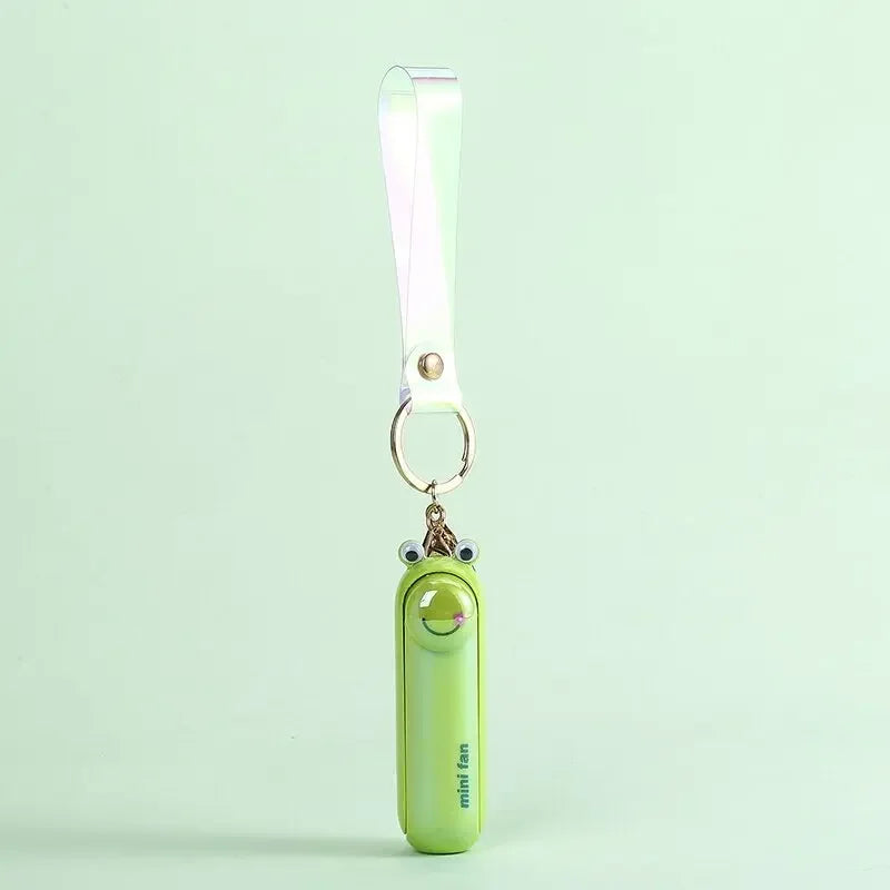 Cute Mini Fan Kipas Portable Hand Fold Bedside Office USB Charge Battery Table Desk Cooling
