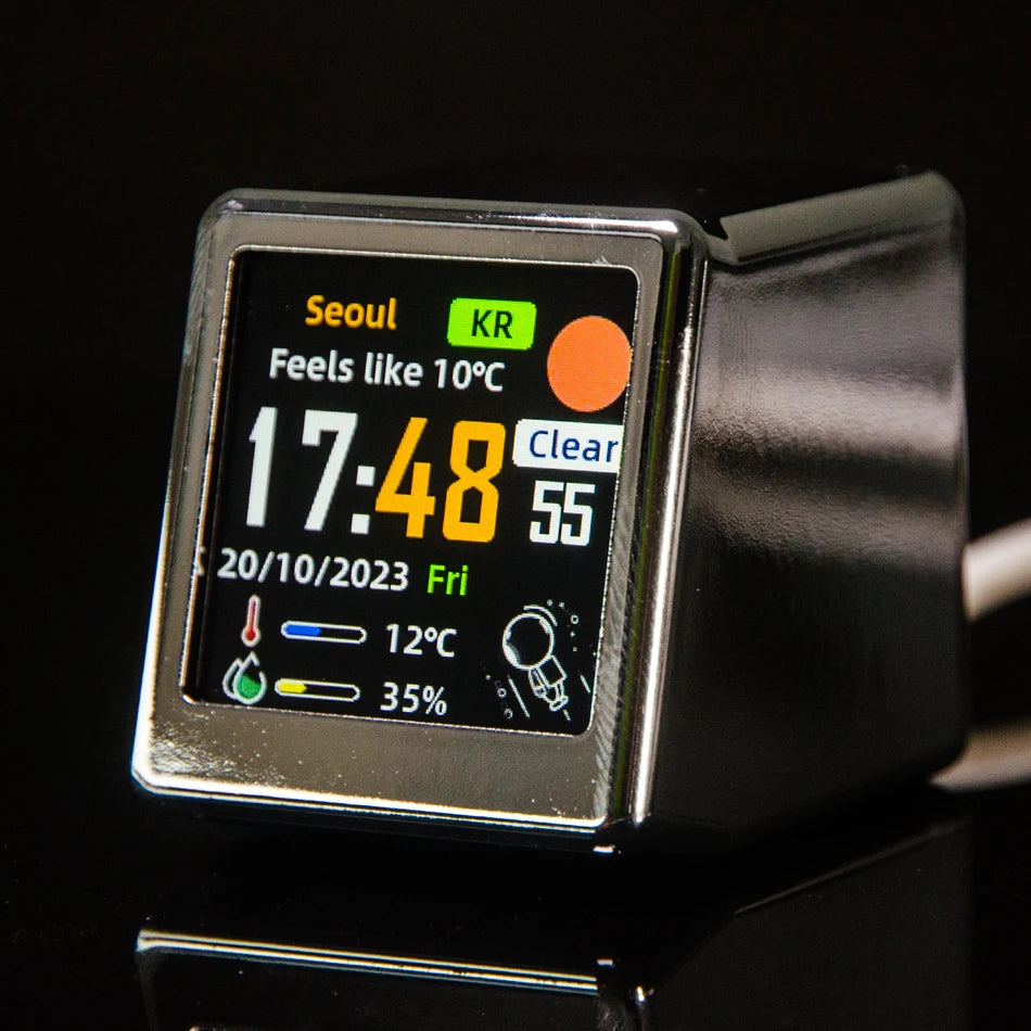 Mini Smart WiFi Desktop Digital Weather Station & Clock
