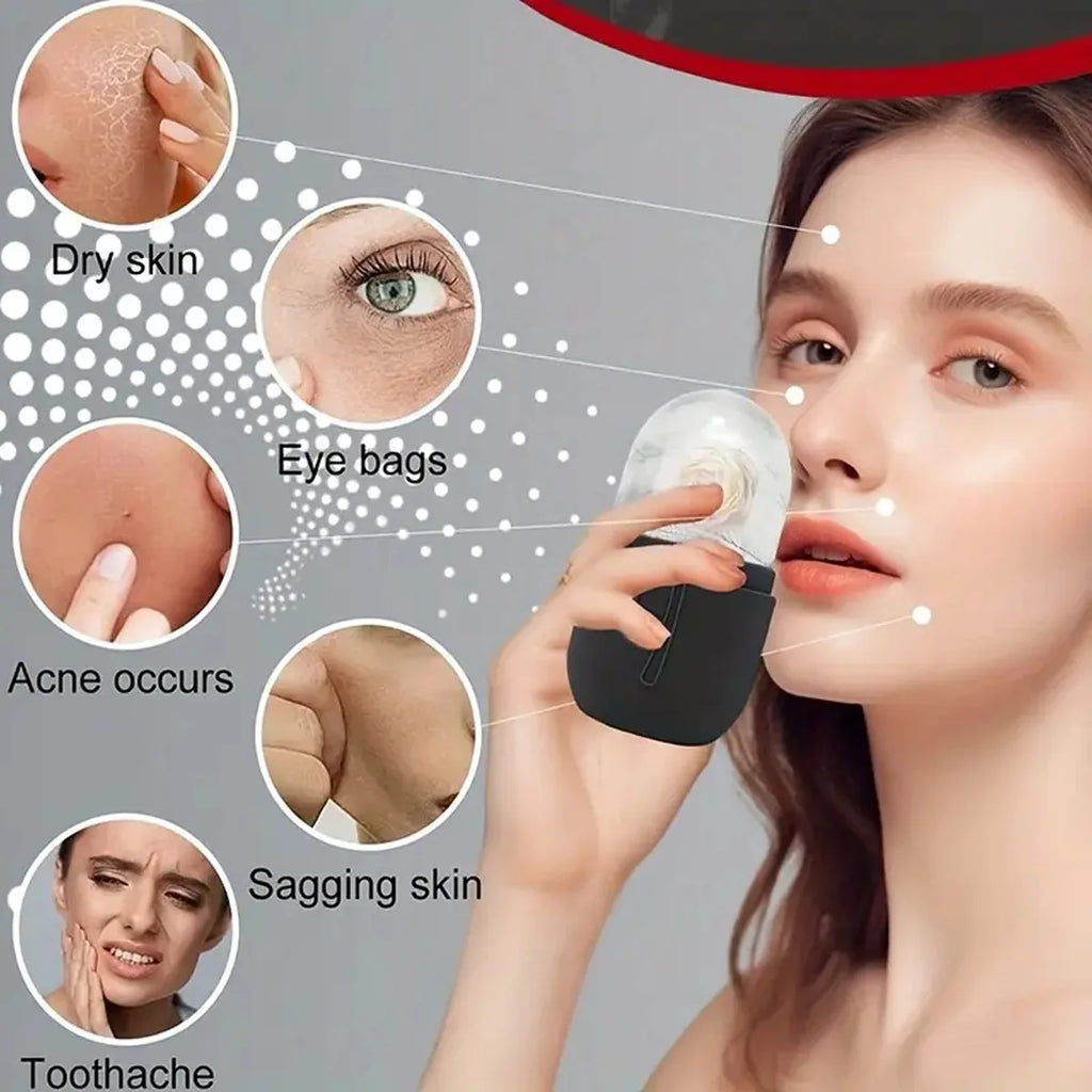 Ice Face Roller & Gua Sha Mold Set