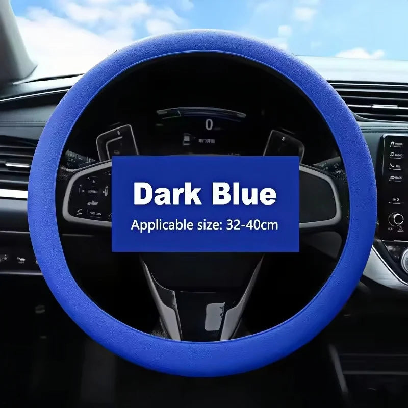 Anti-Skid Silicone Steering Wheel Cover – Comfortable Grip, Universal Fit