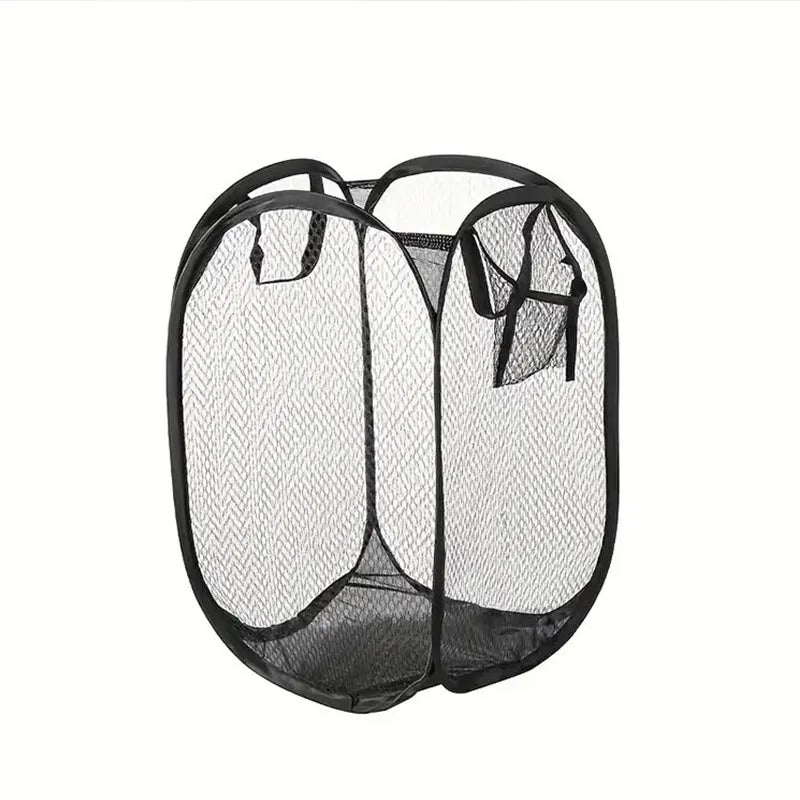 Foldable Large-Capacity Mesh Pop-Up Laundry Basket