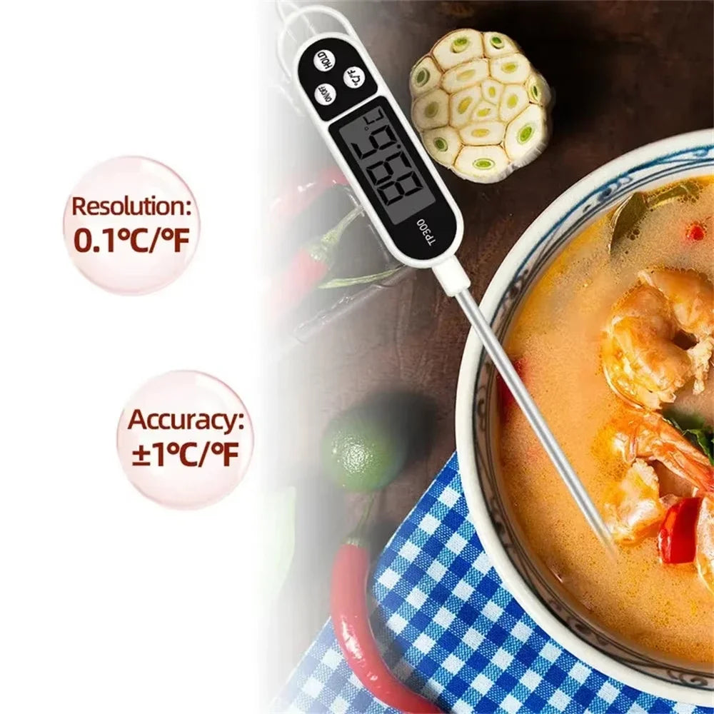 1-10 P Digital Kitchen Food Thermometer TP300 Water Oil Thermometer for Meat Cooking Food Probe BBQ Electronic Oven Kitchen Tools