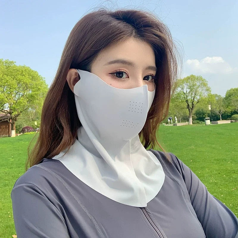 UPF50+ New Sun Protection Face Mask Breathable Moisturizing Sunscreen Mask Spring Summer Fashion Protection UV Protection Women