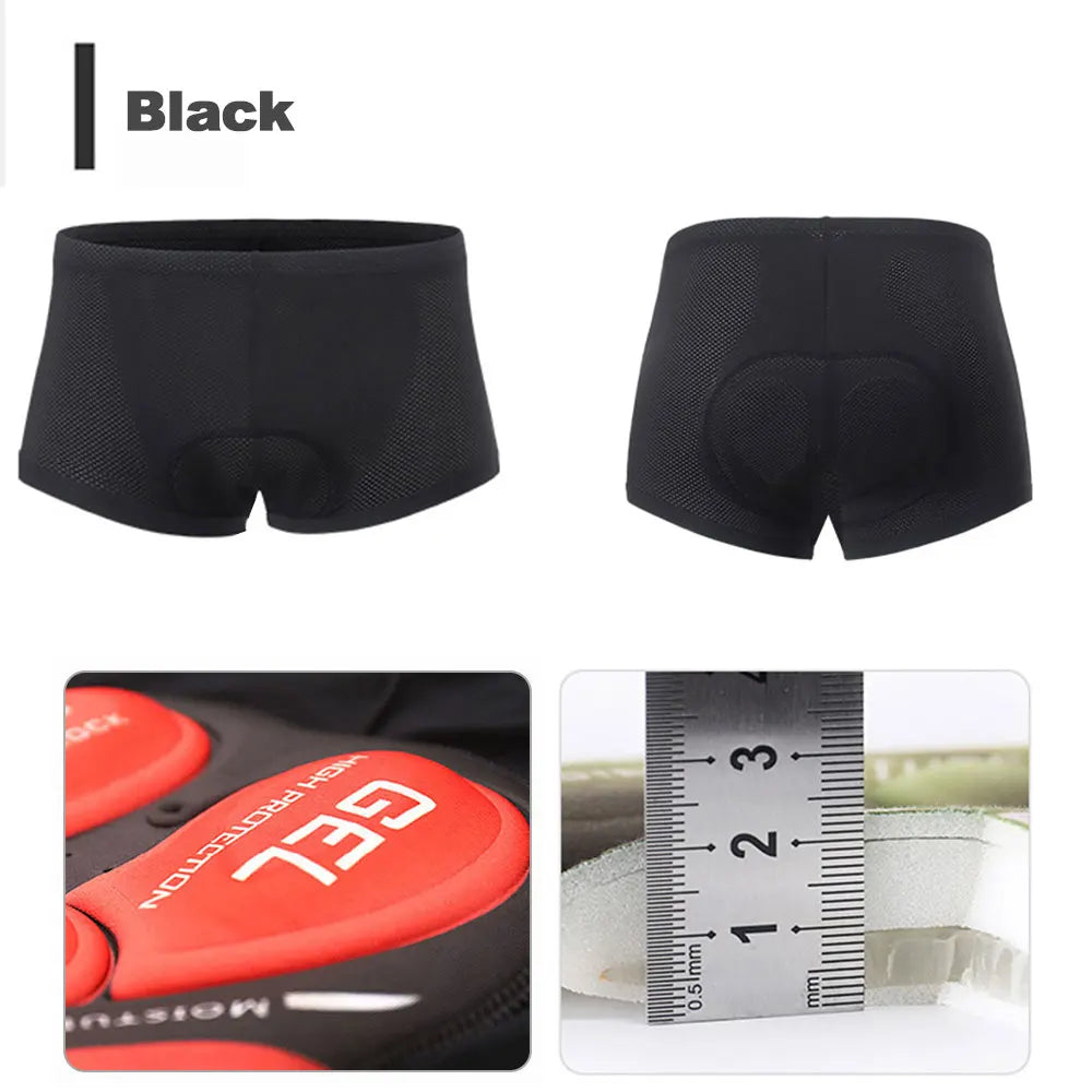 Breathable Cycling Underwear Cycling Shorts  5D Gel Pad Shockproof Bicycle Underpant MTB Road Bike Underwear Man Shorts