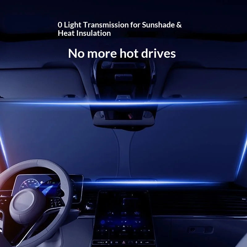 Car Windshield Sun Visor Shade – Foldable UV-Blocking Front Window Parasol