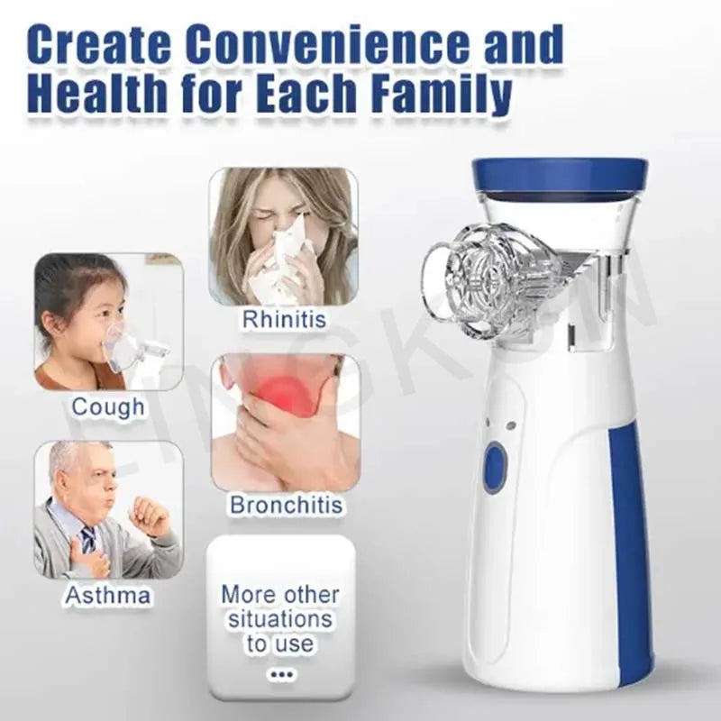 Portable Silent Mesh Nebulizer & Handheld Inhaler