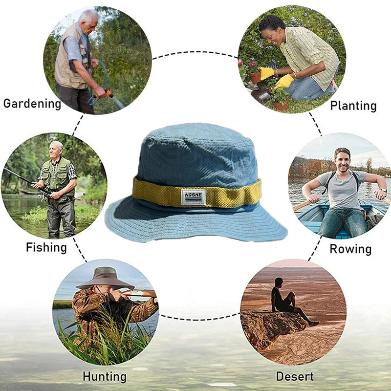 UV Protection Sun Hat for Outdoor Wide Brim Fishing Bucket Hat Men Women Summer Camping Beach Cap Sun hats for Women