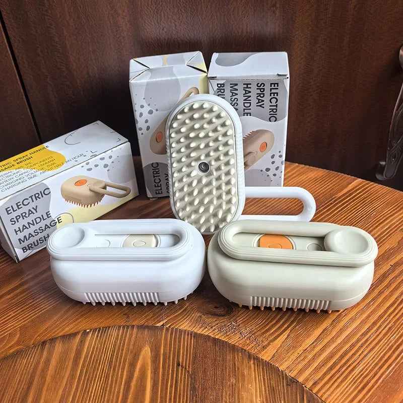 3-in-1 Pet Steamy Grooming & Massaging Brush