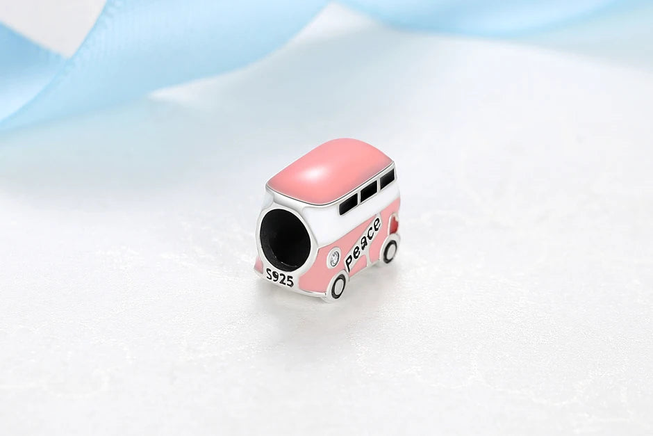 Original 925 Sterling Silver Charms Love Travel London Bus Suitcase Paris Beads Fit Brand Bracelets Necklaces Women DIY Jewelry