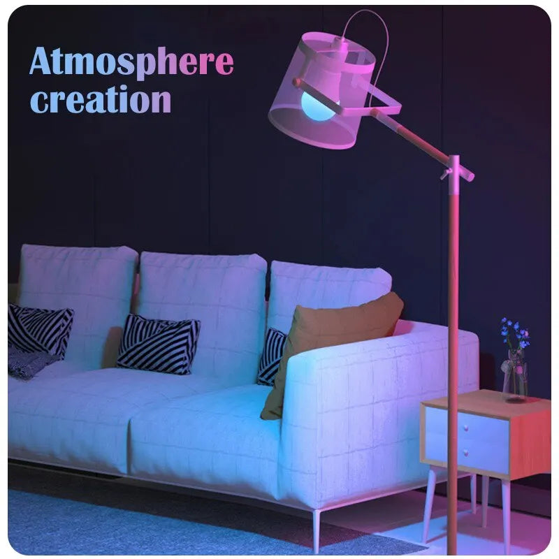 Dimmable RGB E27 LED Multicolor Bulb with Remote