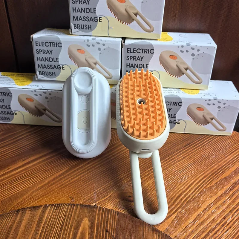3-in-1 Pet Steamy Grooming & Massaging Brush