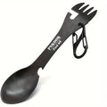 Outdoor Survival Tools 5 in 1 Camping Multi-functional EDC Kit Practical Fork Knife Spoon Bottle/Can Opener