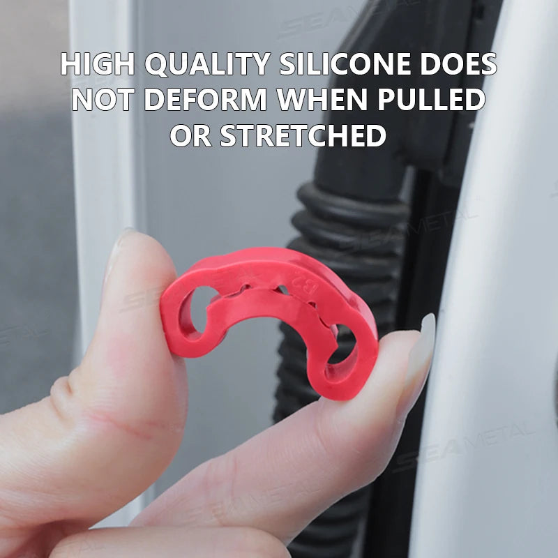 Car Door Shock Absorber & Buckle Pad – Soundproof Anti-Vibration Damper Kit