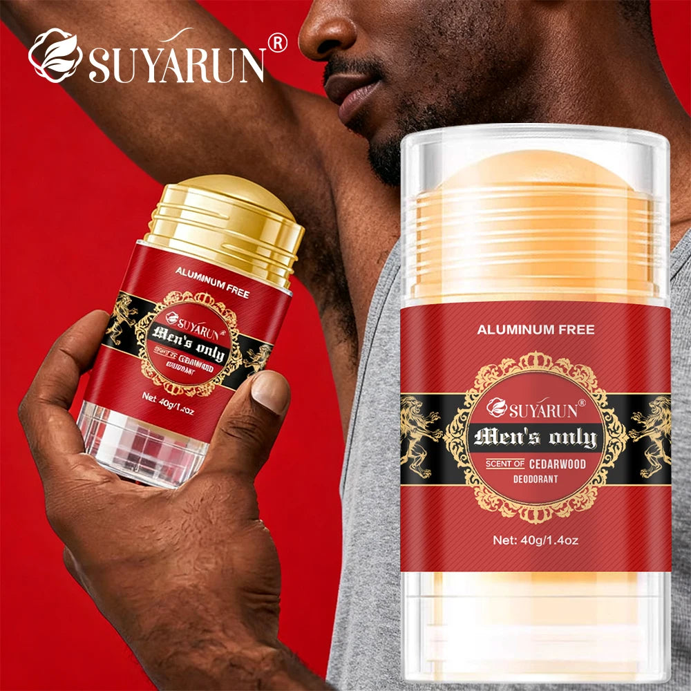 Men's Natural Deodorant Stick for Full Body Odor Protection, 48H Freshness, Sensitive Skin Safe, Travel-Friendly.
