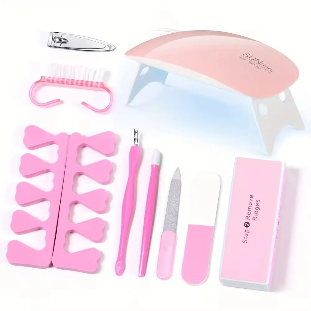 LINMANDA Acrylic Nail Starter Kit with UV/LED Lamp & Electric Drill