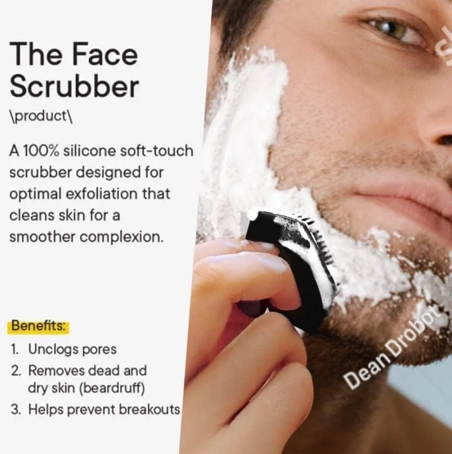 Face Cleaning Brush Scrubber Silicone Miniature Face Deep Clean Shave Massage Face Scrub Brush Face Cleaner For Men