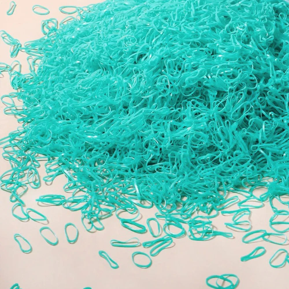 Bulk Colorful Disposable Elastic Hair Ties Set