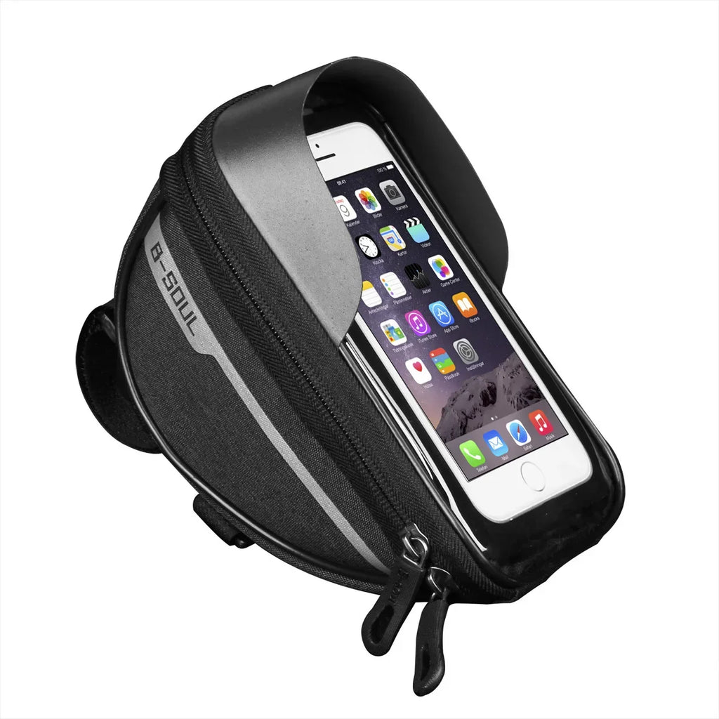 Top Tube Bag 1L Touch Screen Phone Holder Bike Frame MTB Cycling Bicycle Accessories
