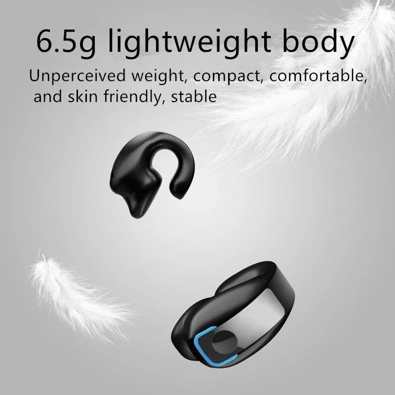 Wireless Bone Conduction Ear-Clip Bluetooth Headphones