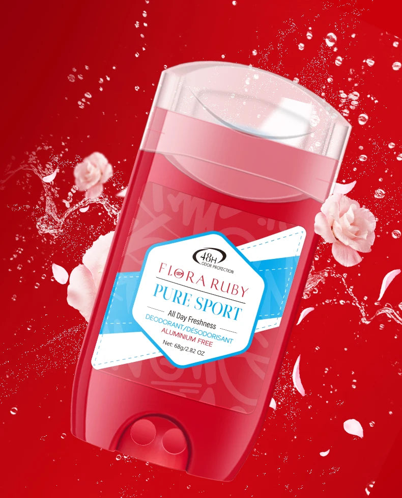 Deodorant Stick,Pure Sports Deodorant Stick Aluminum Free, 48H Long-Lasting Freshness Scent High Endurance 68g/2.82OZ