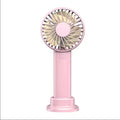 USB Mini Strong Wind Handheld Fan Portable Quiet Rechargeable Desktop Air Cooler with Phone Holder Cooling Fan Outdoor Travel