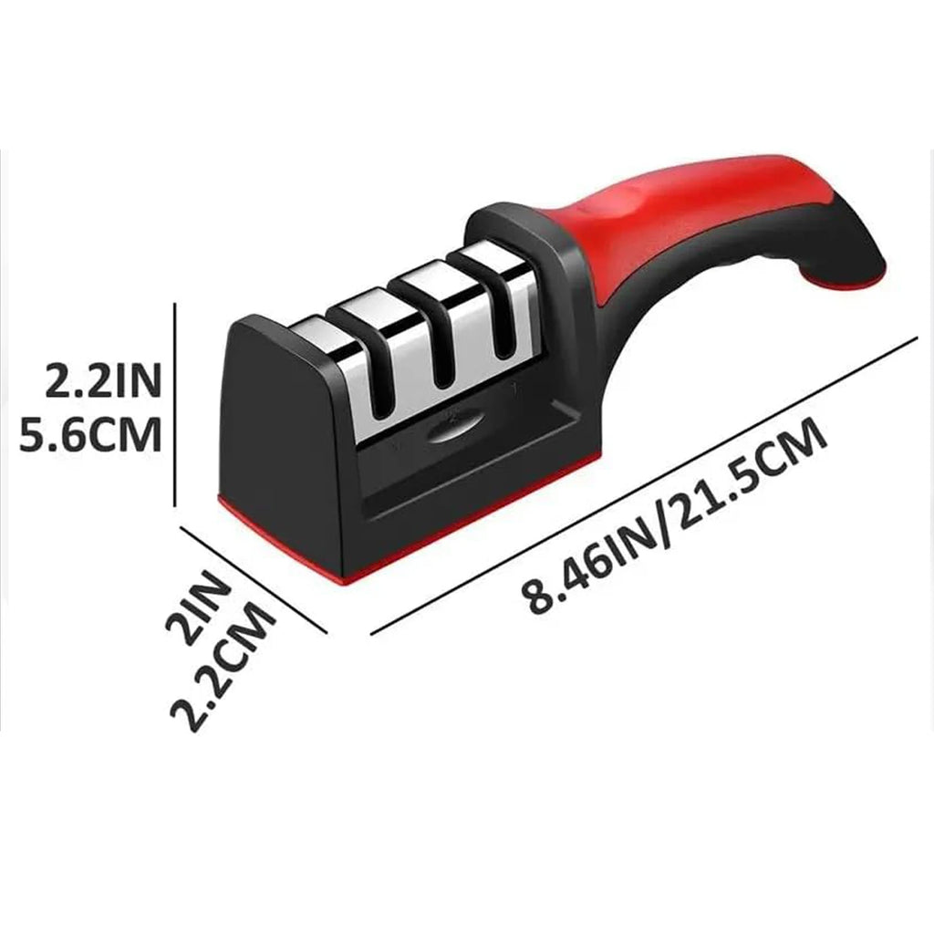 3-Stage Stainless Steel Kitchen Knife Sharpener