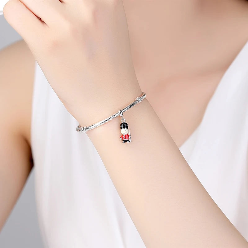 Original 925 Sterling Silver Charms Love Travel London Bus Suitcase Paris Beads Fit Brand Bracelets Necklaces Women DIY Jewelry