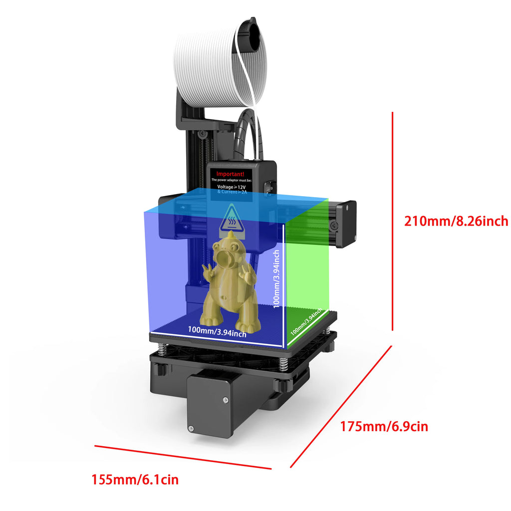 EasyThreed Entry-Level 3D Printer (PLA & TPU Compatible)