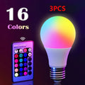 Dimmable RGB E27 LED Multicolor Bulb with Remote