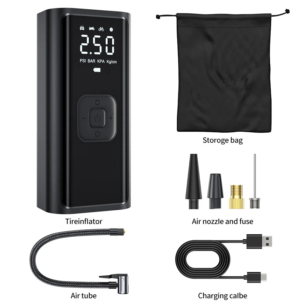 150PSI Portable Wireless Electric Tire Inflator & Pump