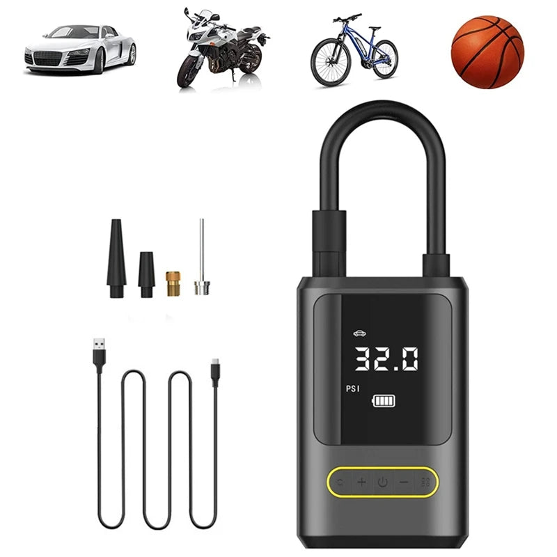 Heavy-Duty Wireless Car Air Compressor & Electric Tire Inflator