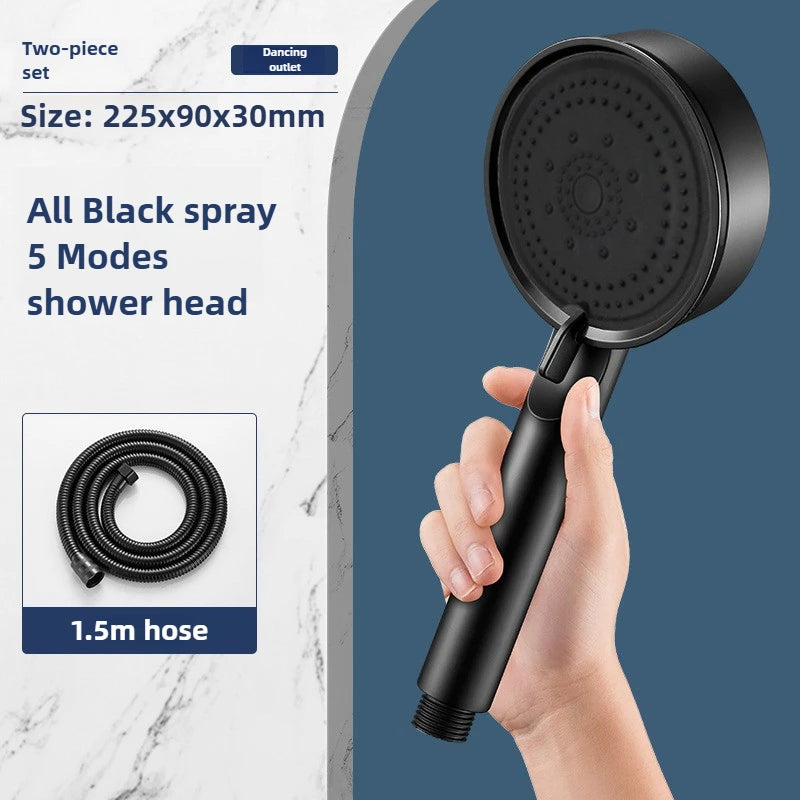 5-Mode Water-Saving Handheld Shower Head Set