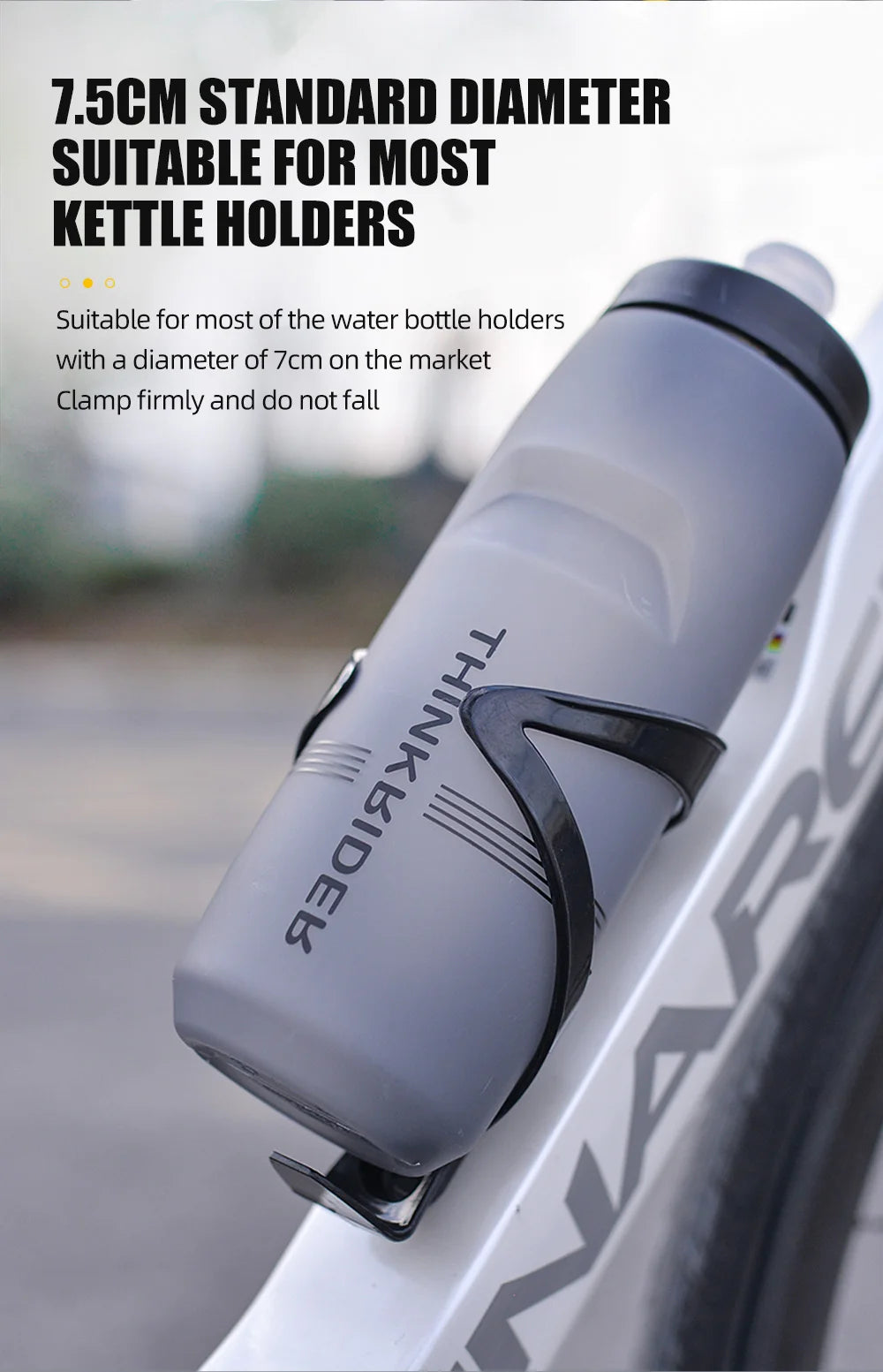 620ml/750ml Bicycle Bottle MTB Road Bike Water Bottle Outdoor Sports Plastic Portable Large Capacity Drink Cycling