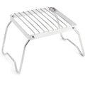 Outdoor Stainless Steel Stove Holder Camping Portable Folding Mini Barbecue Rack Set Pot Holder Baking Tray Holder