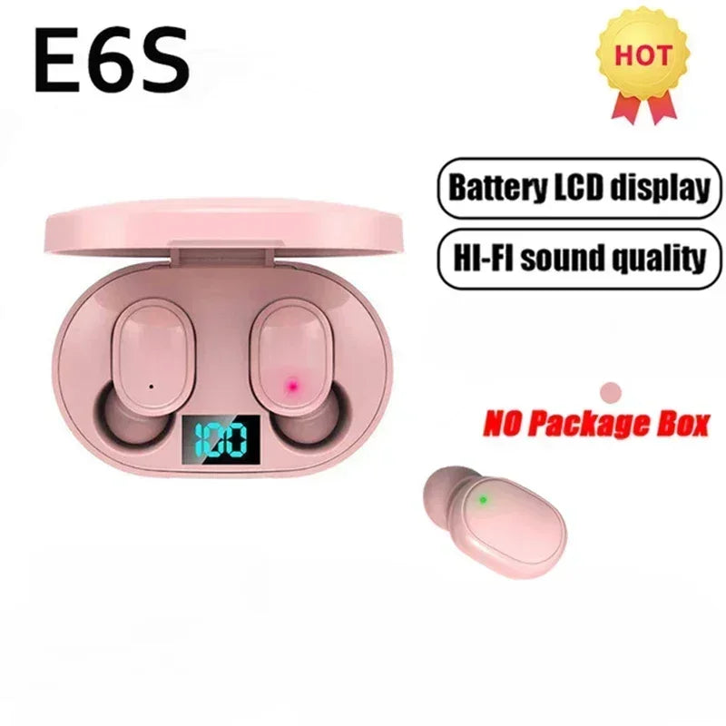 E6S TWS Wireless Bluetooth Earbuds with Smart Microphone
